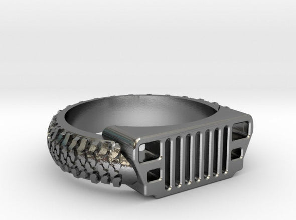 YJ Jeep grill and Tread Ring