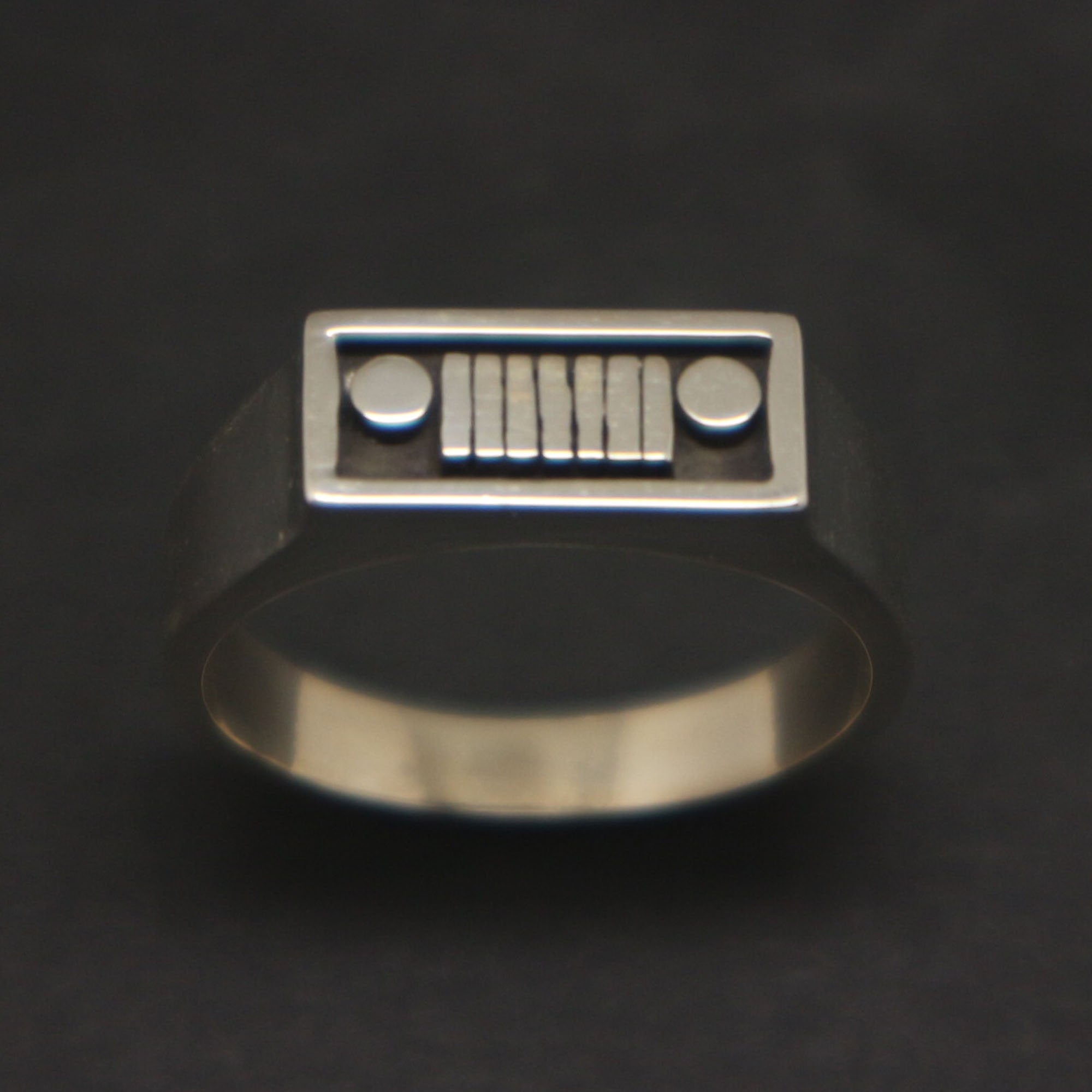 Silver Jeep Ring for Men – OffGrid Store