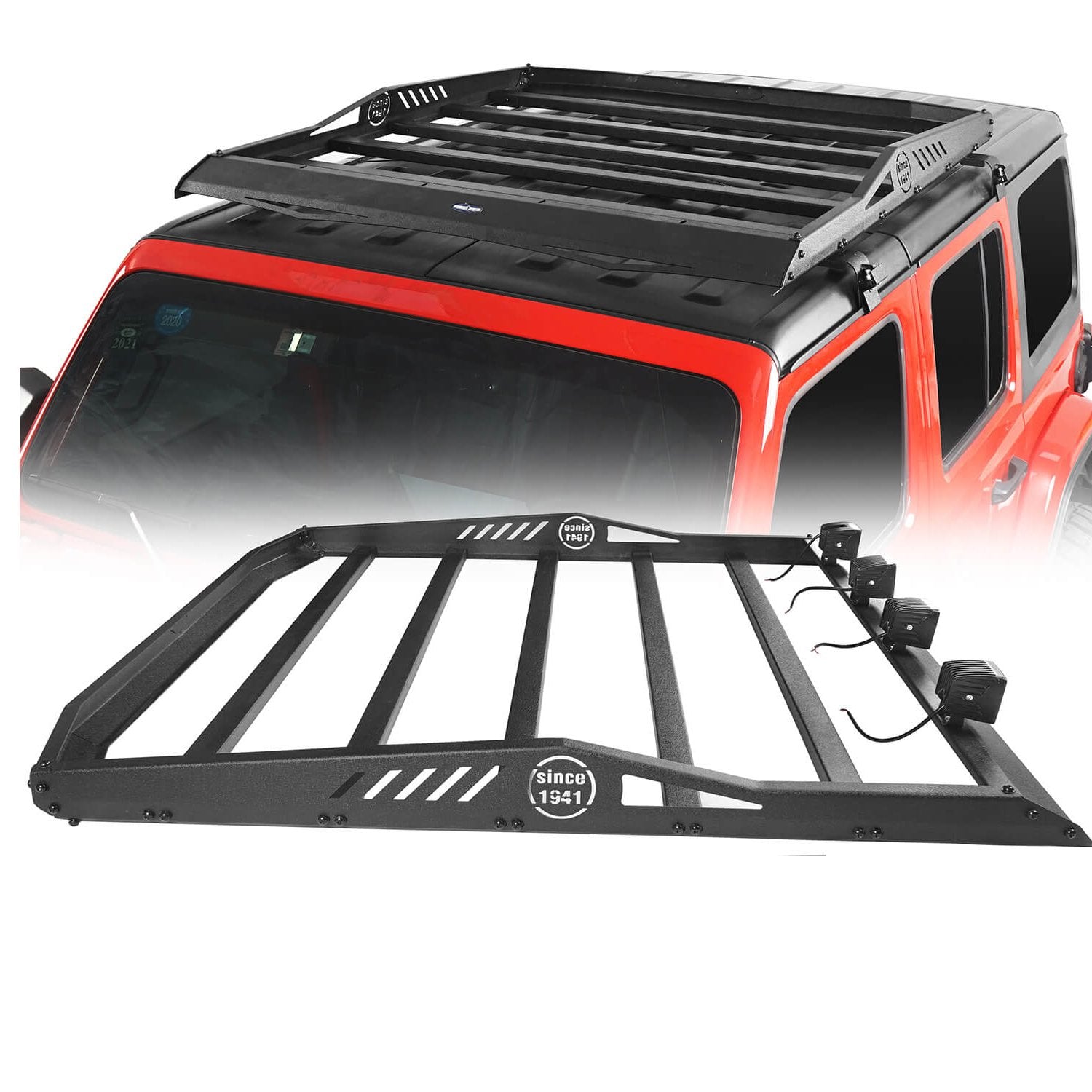 Roof Mounted Suv Roof Rack Basket Hard Top Roof Rack Cargo Carrier