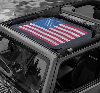Sunshade 2 Door for Jeep Wrangler JK 2007-2018 (American Flag)