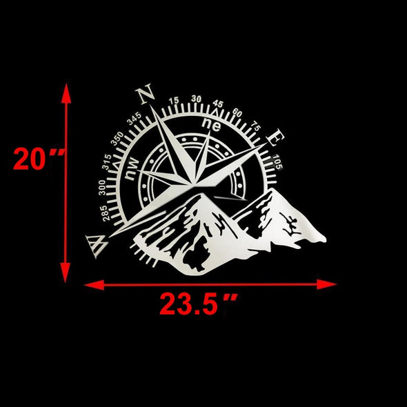 Wind Rose Sticker for Jeep