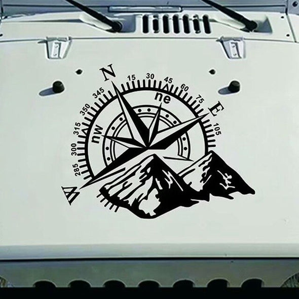 Wind Rose Sticker for Jeep