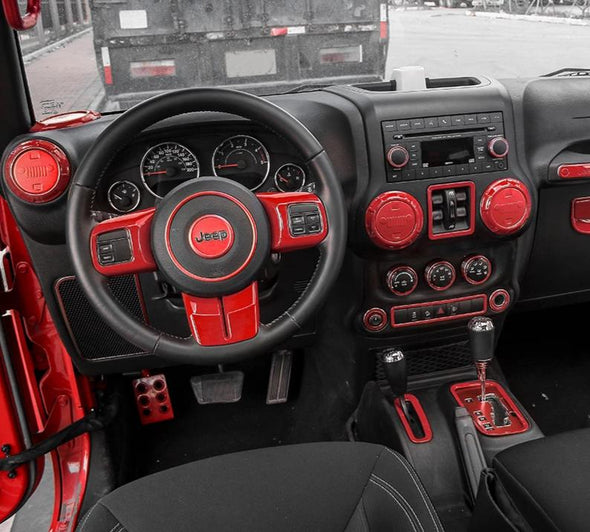 Interior Trim Kit for Jeep Wrangler JK (RED)