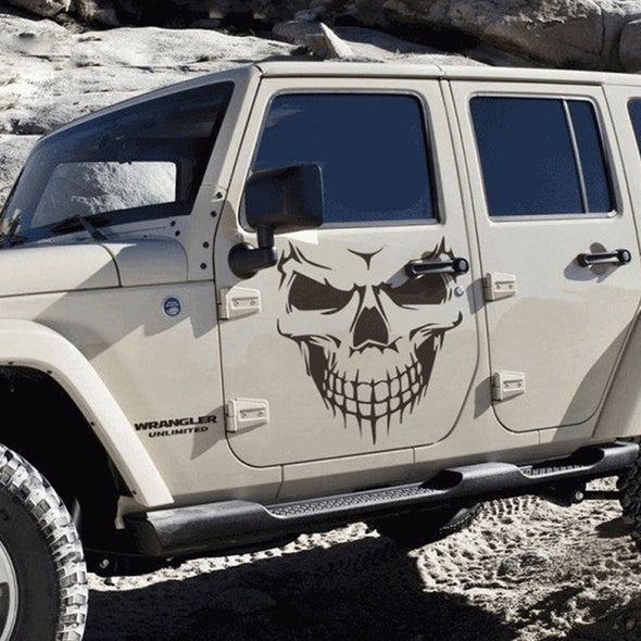 Skull Head Sticker for Jeep
