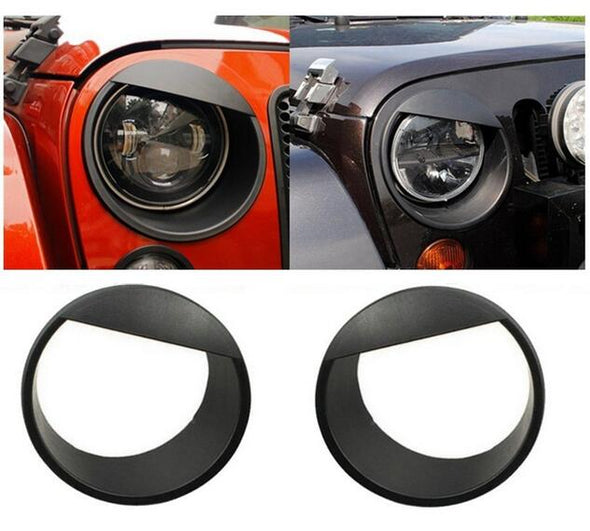 Headlight Cover Angry Eye for Jeep Wrangler JK 2007-2018
