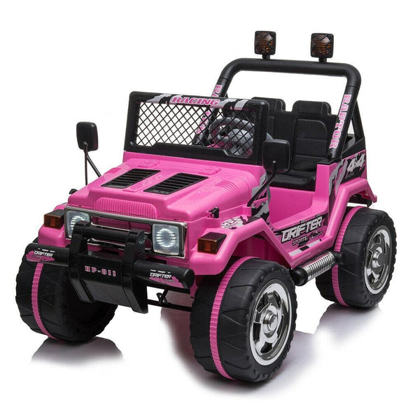 Electric Jeep for Kids Pink with Decoration