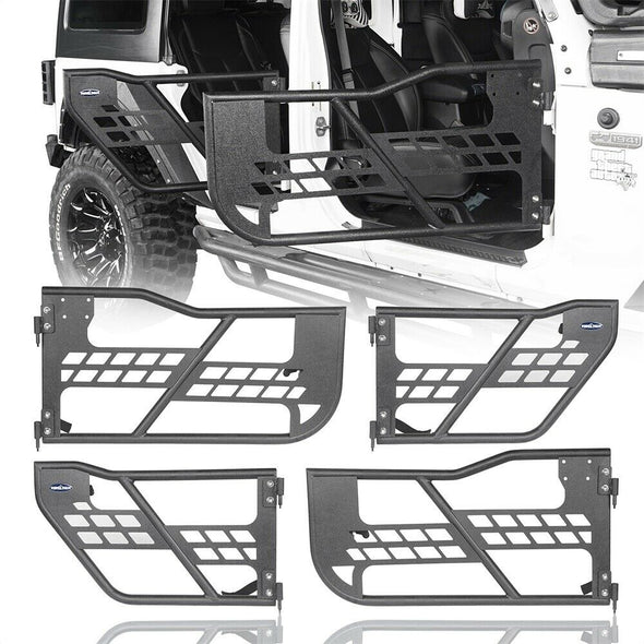 4-Door Set Front & Rear Tubular Doors for Jeep Wrangler JK