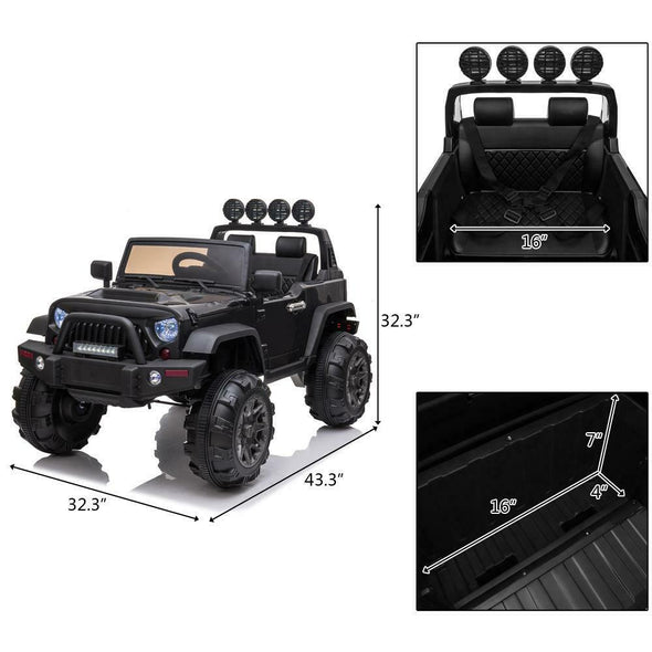 Electric Jeep for Kids Black