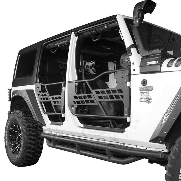 4-Door Set Front & Rear Tubular Doors for Jeep Wrangler JK