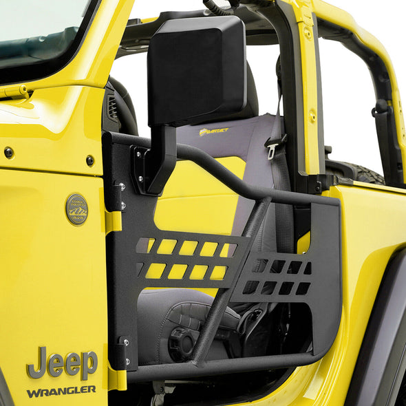 Tubular Door with Mirror Fit for 18-20 Jeep JL Wrangler 2Dr