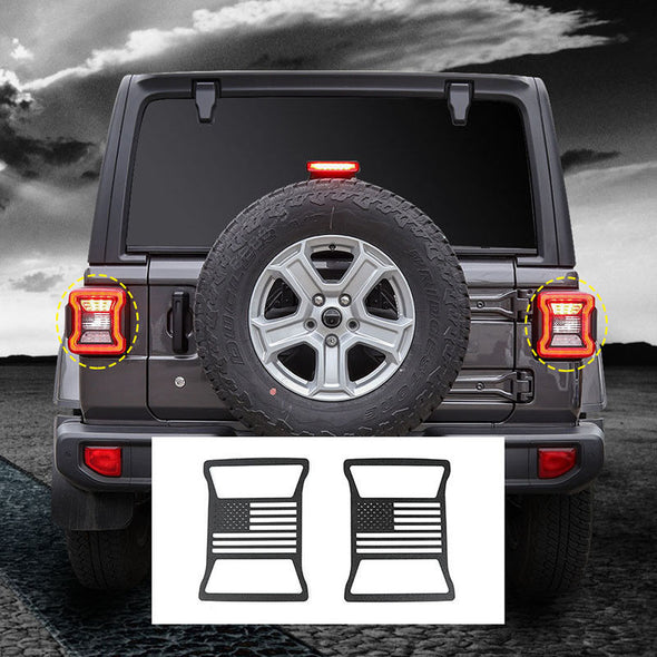 Tail Light Cover US Flag Cover for JL 2018
