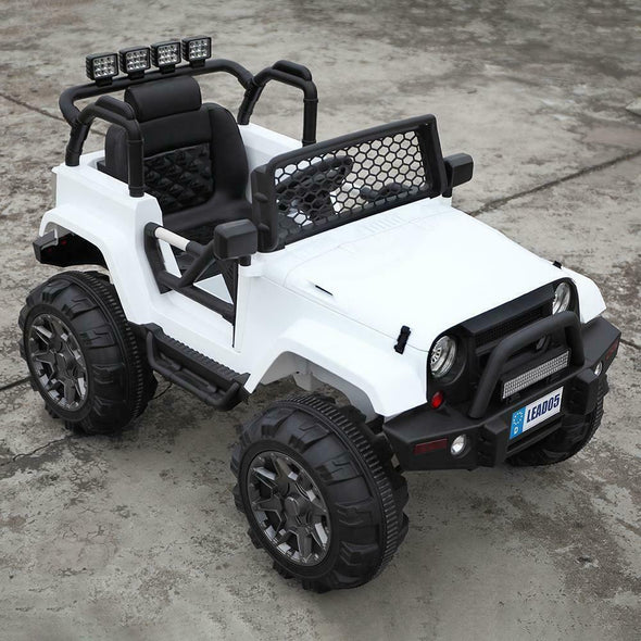 Electric Jeep for Kids White