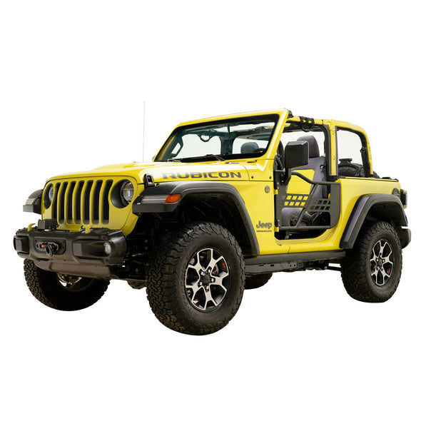 Tubular Door with Mirror Fit for 18-20 Jeep JL Wrangler 2Dr