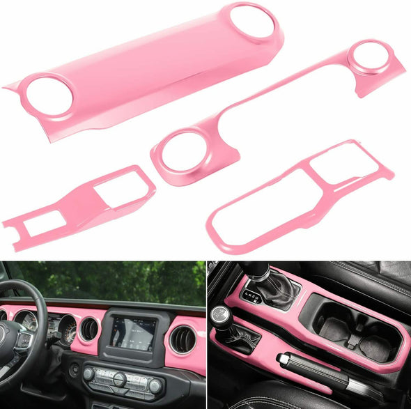 Red Dashboard Frame Trim Cover For Jeep Wrangler TJ 1997-2006 – Interior Accent